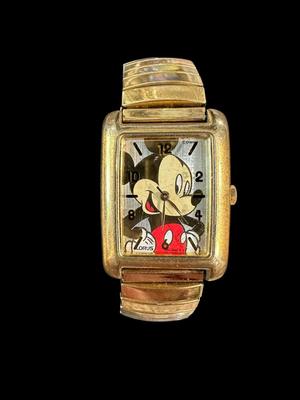 Lorus Gold Tone Mickey Mouse Watch