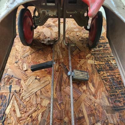 Vintage Metal Dude Wagon Pedal Car