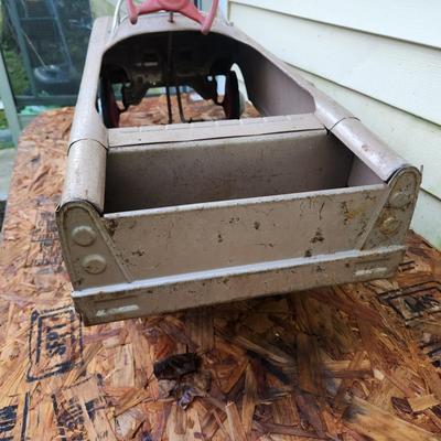 Vintage Metal Dude Wagon Pedal Car