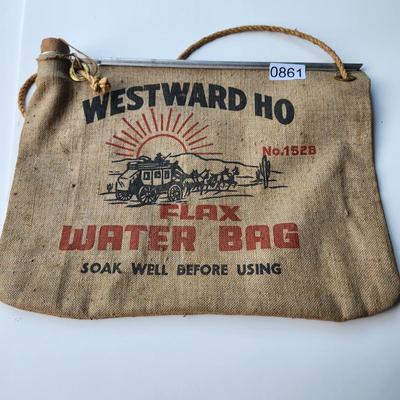 Vintage Westward Ho Flax Water Bag