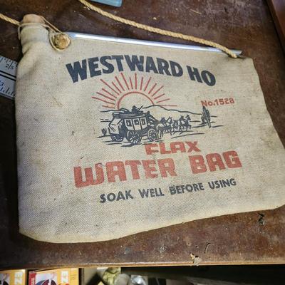 Vintage Westward Ho Flax Water Bag