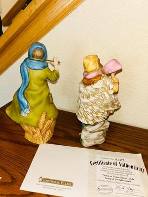 “ BOUNTIFUL WATER BEARER & HUMBLE PEASANT MAIDEN” AND “SONG OF PEACE MUSICIAN & SONG OF JOY MUSICIAN” FROM THE THOMAS KINKAID...