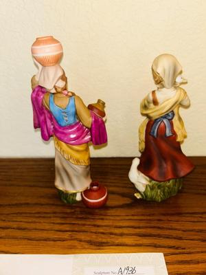 “ BOUNTIFUL WATER BEARER & HUMBLE PEASANT MAIDEN” AND “SONG OF PEACE MUSICIAN & SONG OF JOY MUSICIAN” FROM THE THOMAS KINKAID...