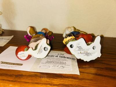 “ BOUNTIFUL WATER BEARER & HUMBLE PEASANT MAIDEN” AND “SONG OF PEACE MUSICIAN & SONG OF JOY MUSICIAN” FROM THE THOMAS KINKAID...