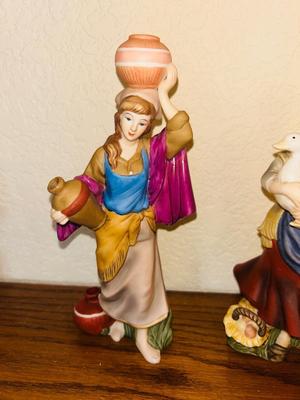 “ BOUNTIFUL WATER BEARER & HUMBLE PEASANT MAIDEN” AND “SONG OF PEACE MUSICIAN & SONG OF JOY MUSICIAN” FROM THE THOMAS KINKAID...