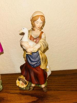 “ BOUNTIFUL WATER BEARER & HUMBLE PEASANT MAIDEN” AND “SONG OF PEACE MUSICIAN & SONG OF JOY MUSICIAN” FROM THE THOMAS KINKAID...