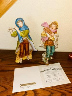 “ BOUNTIFUL WATER BEARER & HUMBLE PEASANT MAIDEN” AND “SONG OF PEACE MUSICIAN & SONG OF JOY MUSICIAN” FROM THE THOMAS KINKAID...