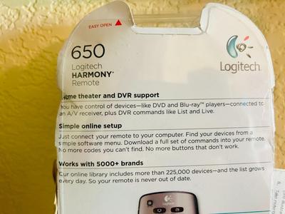 NIB LOGITECH 650 HARMONY REMOTE CONTROL