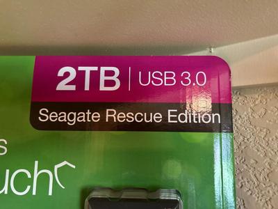 SEAGATE 2TB 3.0 USB BACKUP PLUS ULTRA TOUCH DATA SECURE PORTABLE DRIVE
