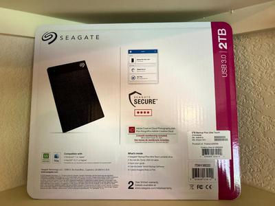SEAGATE 2TB 3.0 USB BACKUP PLUS ULTRA TOUCH DATA SECURE PORTABLE DRIVE