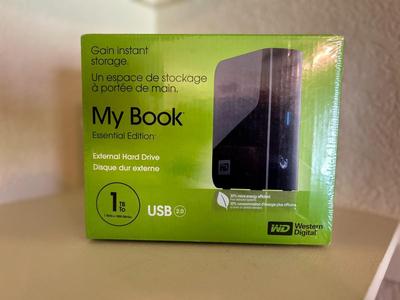 NEW WD My Book 1TB External Hard Drive Storage USB 3.0 File Backup and Storage