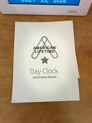 AMERICAN LIFETIME DAY CLOCK