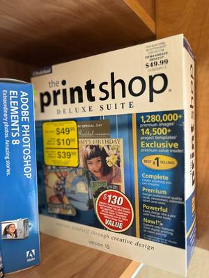EXCELLENT COMPUTER PROGRAMS, SEVERAL PRINT/PHOTO SHOP APPLICATIONS AND MICROSOFT OFFICE