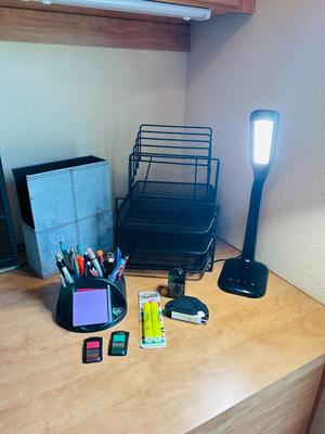3 COLOR LIGHT DESK LAMP AND DESK ORGANIZATION SOLUTIONS