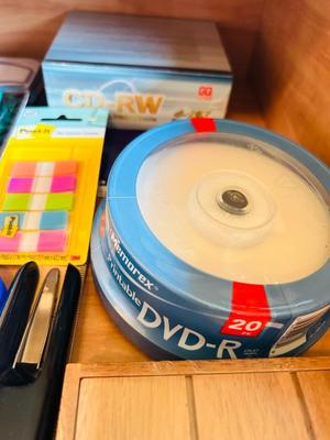 DRAWER FULL OF OFFICE SUPPLIES