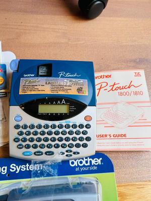 QTY-2 1800 SERIES BROTHER P-TOUCH LBE MAKERS