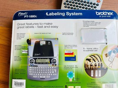 QTY-2 1800 SERIES BROTHER P-TOUCH LBE MAKERS