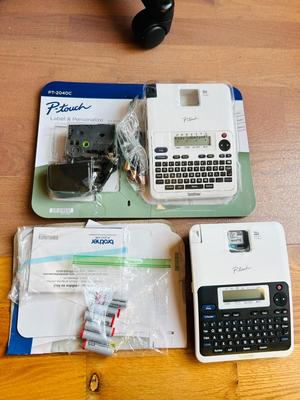 QTY-2 PT-2040 SERIES BROTHER LABEL MAKERS