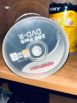 A TON OF CD-R's AND DVD-R BLANK DISKS AND EMPTY SLEEVES