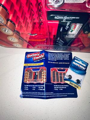 NIFTY BATTERY DADDY WITH BATTERIES, FILE HOLDER, STORAGE BASKET AND PUZZLE BOOLS WITH PENS AND PENCILS