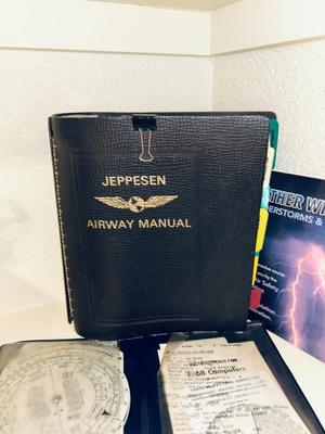 JEPPSEN AIRWAY MANUAL, LIKE NEW DAVID CLARK AVIATION HEADPHOES AND MORE