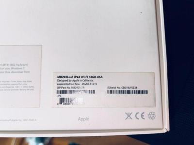 APPLE iPAD 1st GENERATION 16GB TABLET