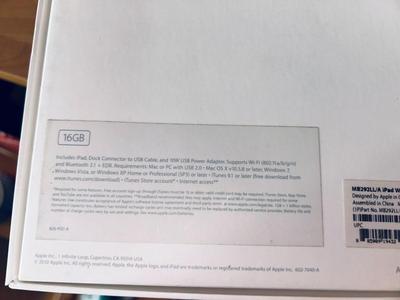 APPLE iPAD 1st GENERATION 16GB TABLET