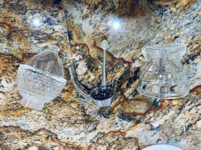 FEDERAL GLASS NESTING BOWLS AND A UNIQUE SYRUP DISPENSER