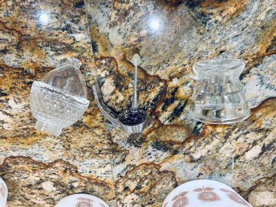 FEDERAL GLASS NESTING BOWLS AND A UNIQUE SYRUP DISPENSER