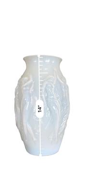 Decor - Sabino Vase WWII Mark part of an unmatched pair 14 1/2" tall - Slight Matte finish