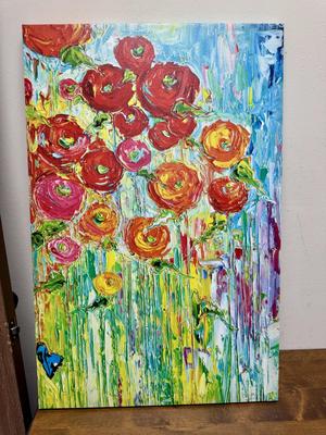 Icing on the cake Abstract byGayla Hudson Floral Painting