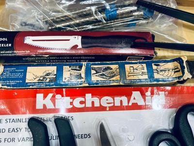 ALL SORTS OF KITCHEN SCISSORS AND OTHER USEFUL KITCHEN UTENSILS