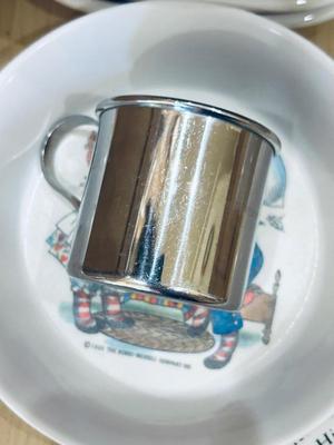 CORNING WARE, CANOPY AND ADORABLE VINTAGE CHILDREN'S DISHES