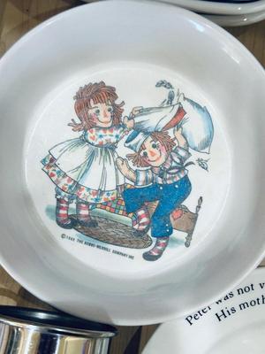 CORNING WARE, CANOPY AND ADORABLE VINTAGE CHILDREN'S DISHES