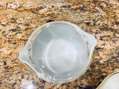 CORNING WARE BOWLS 3 SIZES AND PLATE
