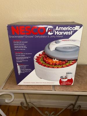NESCO AMERICAN HARVEST, SNACKMASTER ENCORE DEHYDRATOR AND JERKY MAKER
