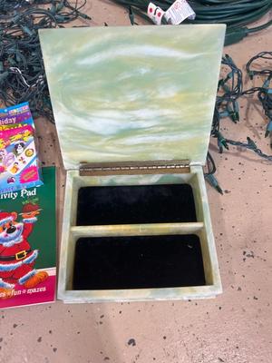 STORAGE TOTE AND MERRY CHRISTMAS DECOR FOR DECKING THE HALLS