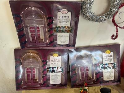STORAGE TOTE AND MERRY CHRISTMAS DECOR FOR DECKING THE HALLS