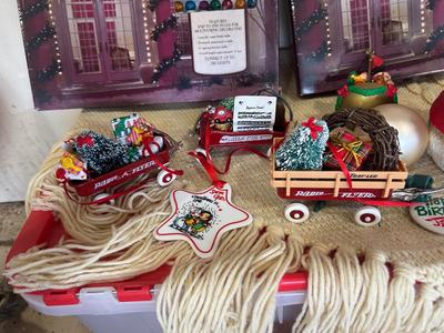 STORAGE TOTE AND MERRY CHRISTMAS DECOR FOR DECKING THE HALLS