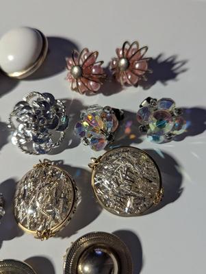 Vintage Clip Earrings & Brooches #11