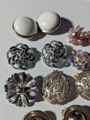 Vintage Clip Earrings & Brooches #11