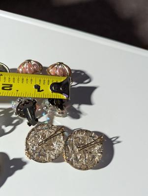 Vintage Clip Earrings & Brooches #11