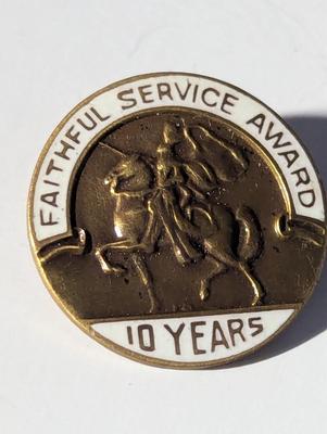 Lapel Pins & Pendants - Full Service Award Dupont Zerex Charm Lords Prayer VFW Pins #16