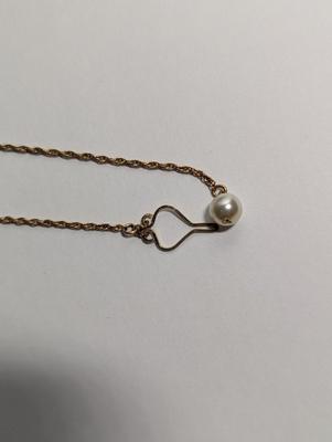 Vintage Handmade 14kt Gold Hillcraft Necklace & Earrings #23