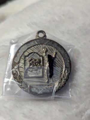 Vintage Amateur Champion boxing A.A.U. Silver Plated Charm/Pendant #1