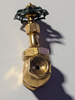 Vintage Jenkins Brothers Miniature Salesman Sample Pipe Pipe Globe Valve Pendant #4