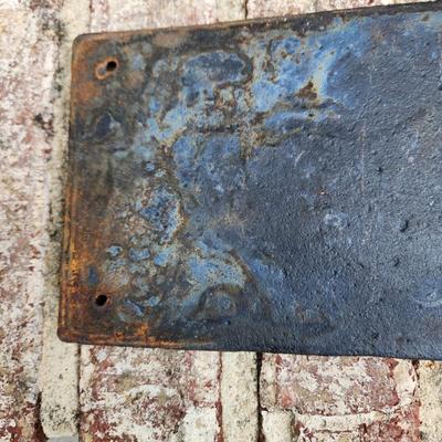 1931 Cast Metal Drinking Fountain White Colored Sign Montgomery Alabama