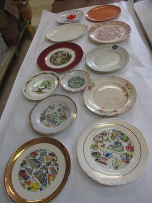 Vintage Royal Pebbleford Taylor Smith Taylor Burnt Orange O.P.CO. Syracuse Conrad Crafters Wheeling W. Va Homer Laughlin Asheville School...