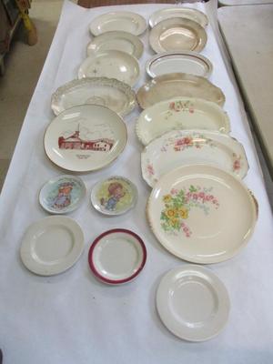 Antique Plates Nautilus Iroquois Homer Laughlin Virginia Rose World Wide Art Studios #15