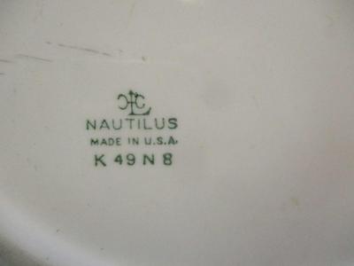 Antique Plates Nautilus Iroquois Homer Laughlin Virginia Rose World Wide Art Studios #15